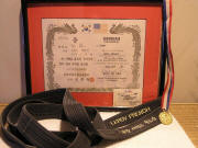 In 1990 a Black Belt was awarded to LeRoy in Tae Kwon Do. In 1990 a Black Belt was awarded to LeRoy in Tae Kwon Do.